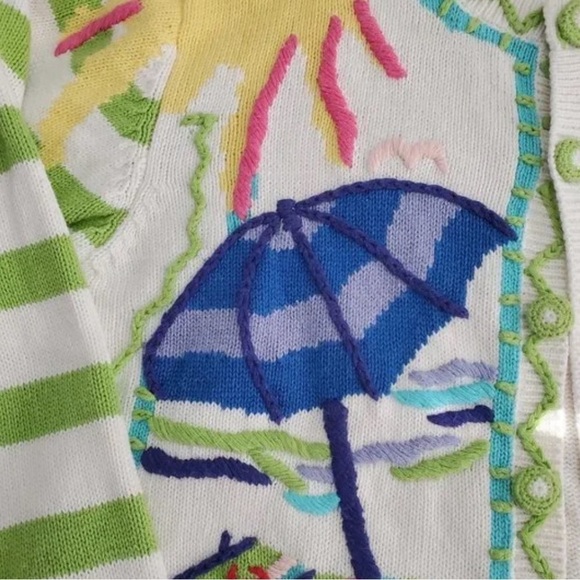 Casual Living Beachy Sweater Sz XL Long Sleeve Knit Sweater - Picture 3 of 9